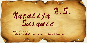 Natalija Susanić vizit kartica
